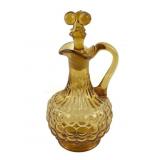 Adams & Co. Amber Glass Thousand Eye Three Knob Cr