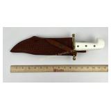 Case U.S.A. Bowie Knife with White Handle in W.R.
