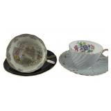 Aynsley Bone China Teacups and Matching Saucers: S