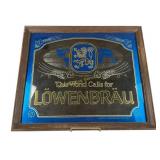 Lowenbrau Beer Framed Advertising Mirror