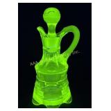 Riverside Glass Co. Vaseline Uranium Glass Ranson