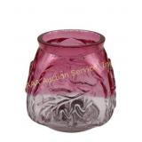 Northwood Rubina Glass Royal Oak Toothpick Holder