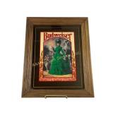 Budweiser Framed Advertising Mirror