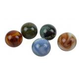(5) Glass Shooter Marbles