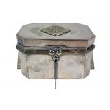 Secessionist Art Nouveau Silverplate Casket