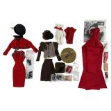 (3) Gene Doll Outfits: 1998 Ransom in Red Outfit,