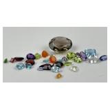 Loose Gemstones Incl. Amethyst, Garnet, Aquamarine