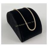 925 Sterling Silver Gold-toned  Chain. Clasp is no