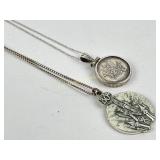 (2) Disney World Sterling Necklaces