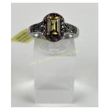 4.011 Gram STS Sterling Silver Ring with Yellow an