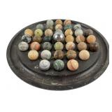 Marble Stone Game Board with Spherical Playing Pie