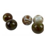 (5) Glass Shooter Marbles