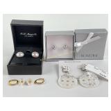 (4) Pairs Sterling & Freshwater Pearl Earrings