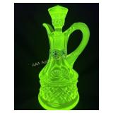 Riverside Glass Works Vaseline Uranium Glass Petti