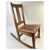 Signed Limbert Arts & Crafts Mission Oak Rocker