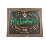 Heineken Dark Beer  Framed Mirror Advertising Sig