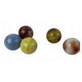 (5) Glass Shooter Marbles