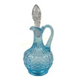 Adams & Co. Blue Thousand Eye Cruet Circa 1885-189