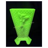 McKee Uranium Unmarked Deco Nude Woman Vase