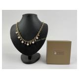 Sterling, Cultured Pearl & Crystal Necklace