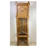 Arts & Crafts Mission Oak Grandfather Clock