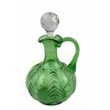 US Glass Co. EAPG Emerald Green Florida Cruet c. 1