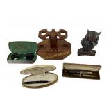 Sheaffer Pen, 14kt Gold Arpege Pen Set, Owl, Pipe