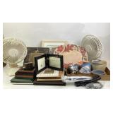 Picture Frames, Ceramic Birds, Fans, Mugs