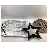 Decorative Wall Mirrors, Windowpane, Star