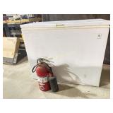 GE chest freezer, fire Extinguisher