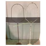 Metal Hat Stands on Weighted Bases