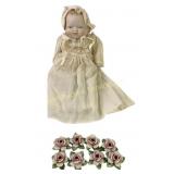 Old Shackman Porcelain Bisque Baby Doll Japan & 8