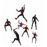 7 Older Spiderman Figures Lot Marvel