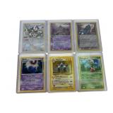 6 Older Collectible Pokemon Holo Cards