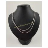 .925 Sterling Silver necklace, 30.19g TW