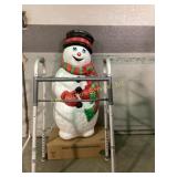 Plastic Snowman Light-Up Decor and Walker