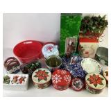 Christmas Decor, Tins, Figurines