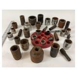 Red Magnetic Socket Organizer, Sockets