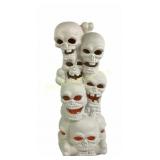 Electric Ceramic Skull Lamp