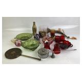 Glassware, Brass Coke Bottle, Ornament, Glass Eye