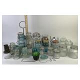 H.H. Bevan Glass Jar and Ball, Atlas, Nut Meat Cho