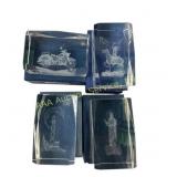 Glass Slides with Etched Designs