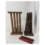 Tin Candle Molds with Candles