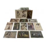 Postcards: Embossed Valentines, (2) made In USA