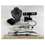 Costume Jewelry: Bangle Bracelets, 1/20 GF locket,