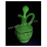 Uranium Glass Cruet with Stopper