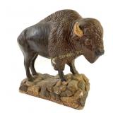 Old Heavy Buffalo Statue Approx. 11" Tall