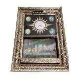 Lighted last supper clock