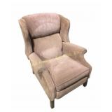 Pink Fabric reclining armchair