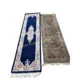 2 runner rugs, 7, 8 feet long